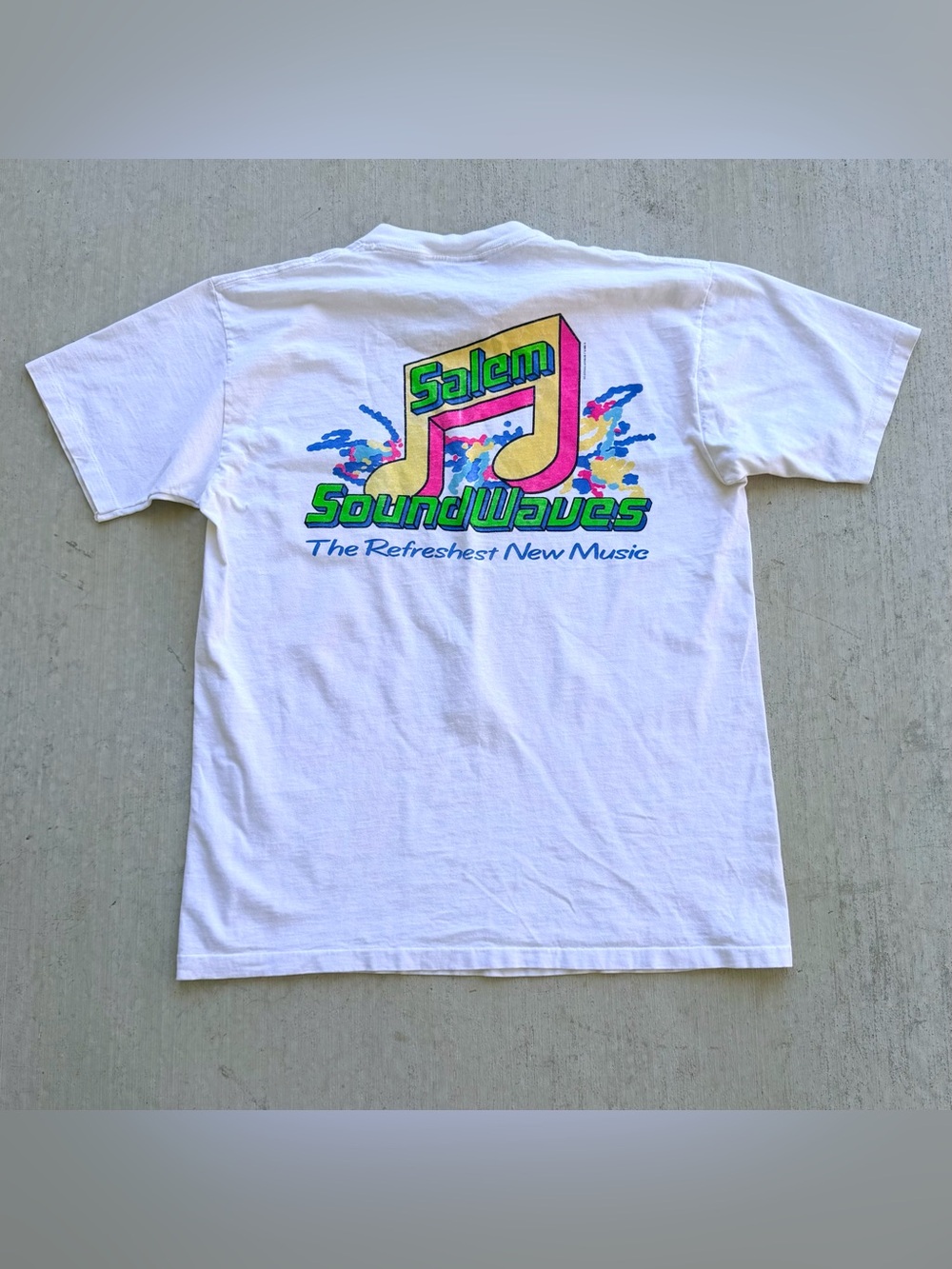 Vintage Salem Cigarettes T Shirt Sound Waves Music 80s XL Merch Winston